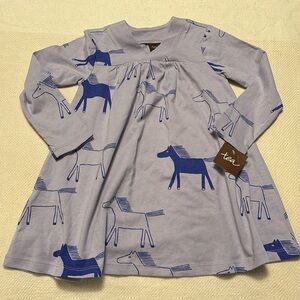 Tea collection lilac highland horses dress